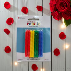 Colorfull Sparal Candles