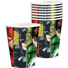 JUSTICE LEAGUE CUPS 8 PCS