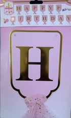 PINK HAPPY BIRTHDAY BANNER 