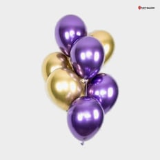 8 Chrome Latex Balloons