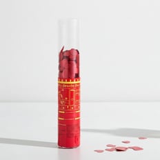 Red hearts paper pooper