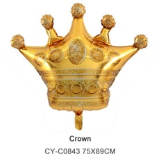 Super Shape Gold Crown  Size 89 x 85 Cm 