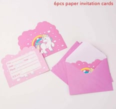 Unicorn invitation cards