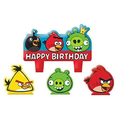ANGRY BIRD CANDLES 4 PCS
