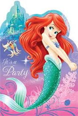 MERMAID INVITATIONS CARDS & ENVELOPES 8 PCS