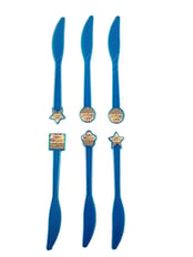 HAPPY BIRTHDAY STREAMER KNIFE 6 PCS
