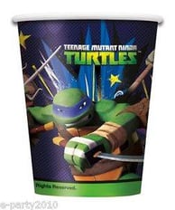 TEENAGE MUTANT NINJA TURTLES CUPS 8 pcs