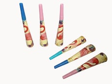 FLAMINGO HORNS 6 PCS