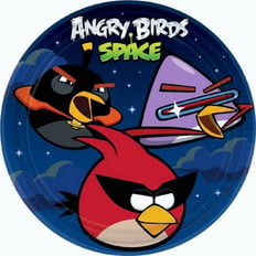 ANGRY BIRD PLATES SIZE 9