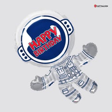 Astronaut birthday balloon