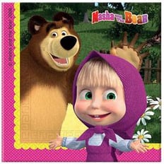 MASHA AND THE BEAR TISSUES 20 PCS