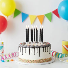 Black Spiral Candles