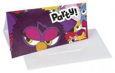 FURBY INVITATIONS CARDS & ENVELOPES 8 PCS