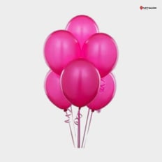 Pink Helium Latex Balloons 6
