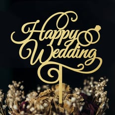    TOPPER HAPPY WEDDING ANNIVERSARY