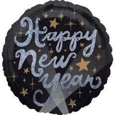 HAPPY NEW YEAR BALLOON SIZE 45 CM 