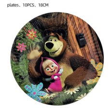 Masha and the Bear small plates