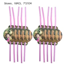 Masha and the bear straws
