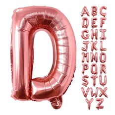 Large Rose Gold Letter Balloon