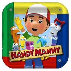 HANDY MANNY PLATES SIZE 9