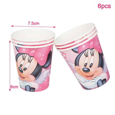 MINNIE MOUSE CUPS 6 PCS