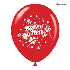 Latex Happy Birthday Balloon Size 12 inch
