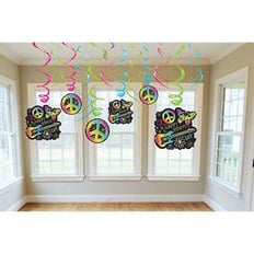 ROCK SWIRL DECORATIONS 12 PCS