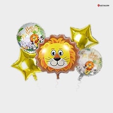 Jungle animal balloon set 5pcs