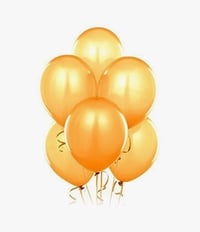 Gold Helium Latex Balloons 6
