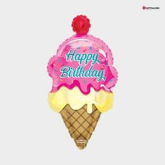Ice cream birthday balloon Size 36 In 