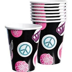 ROCK STAR CUPS 8 PCS