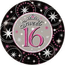 SWEET 16 PLATES SIZE 9 In 8 PCS