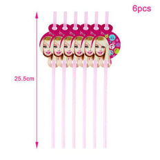 Barbie drinking straws