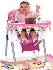 MINNIE MOUSE 1ST CHAIR DECORATION KIT 2 PCS