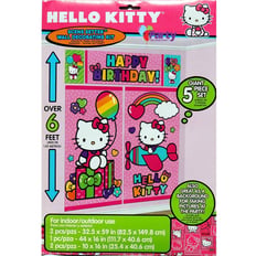 HELLO KITTY SCENE SETTER WALL DECORATION KIT 5 PCS