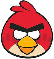 ANGRY BIRD MASKS 8 PCS