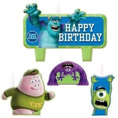 Monsters University Birthday Candle Set 4pcs