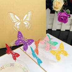 BUTTERFLY MULTI COLOR GREETING CARD