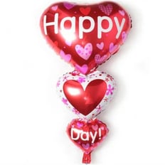 Happy valentine day Heart balloon Size 68x40 cm  