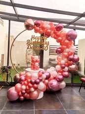 Rose gold birthday Decoration 