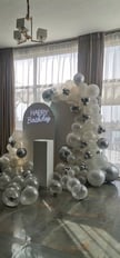 Two curves party decoration