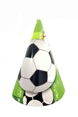 SOCCER PARTY HATS 6PC