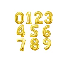 Mini Rose Gold Number Balloon