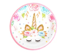 Unicorn Plates16 pieces size 9 inch