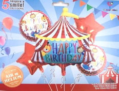  Happy Birthday  Balloon Bouquet 5 pcs 