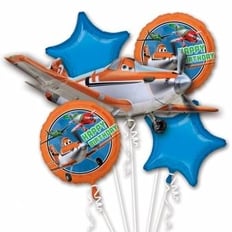 PLANES BOUQUET BALLOON 5 PCS 