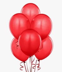 Red Helium Latex Balloons 6