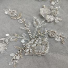 Embroidered Beaded Fabric (Hand-Made)