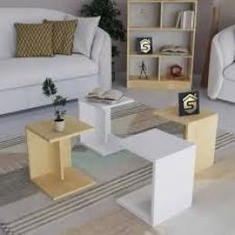 طقم طاولات قهوة خشب