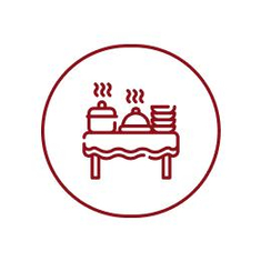 طاولات البوفيه